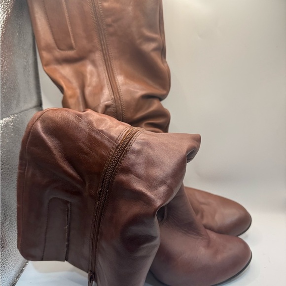 Aldo Dark Brown Leather Footwear - Picture 1 of 7